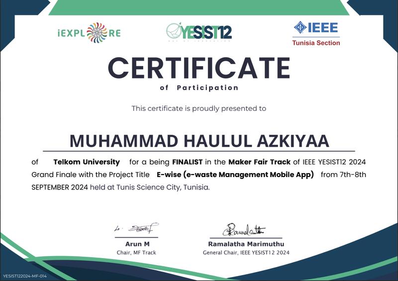 Grand Finalist of IEEE YESIST12 Maker Fair Track 2024 - Media 1